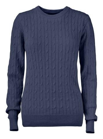Blakely Knitted Sweater Women, Navy Melange - Cutter & Buck (1)