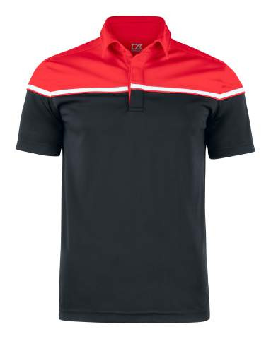 Seabeck Polo Men, Black/Red - Cutter & Buck (1)