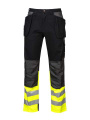 6522 WAISTPANTS EN ISO 20471 CLASS 1, Yellow/Black