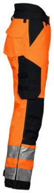 6514 PADDED WAISTPANTS EN ISO 20471 CLASS 2, Orange/Black - ProJob (3)