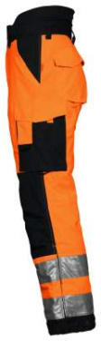 6514 PADDED WAISTPANTS EN ISO 20471 CLASS 2, Orange/Black - ProJob (4)