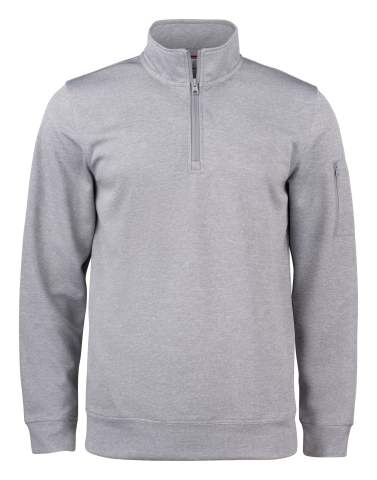 Basic Active Half Zip, grey melange - Clique (1)