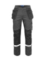 7509 WORKPANT (kneeprotector pockets + hp) 9910-VIZ, Grey/Black