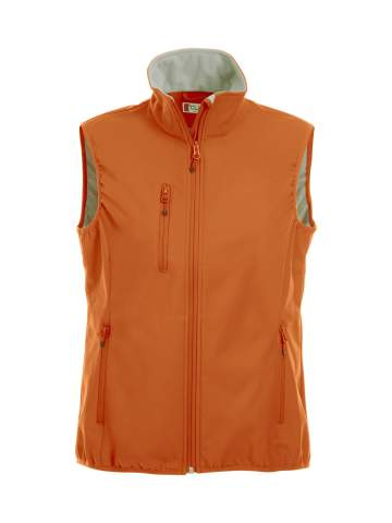 Basic Softshell Vest Ladies, blood orange – Clique (1)
