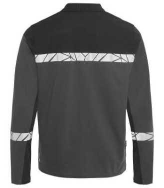 7004 PIQUE LONG SLEEVE 9910-VIZ, Grey/Black - ProJob (3)