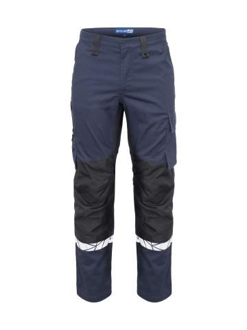 7508 WORKPANT (knee protector pockets) 9910-VIZ, Navy/Black - ProJob (1)
