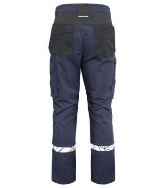 7508 WORKPANT (knee protector pockets) 9910-VIZ, Navy/Black - ProJob (2)