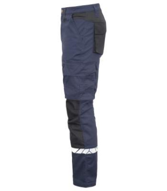 7508 WORKPANT (knee protector pockets) 9910-VIZ, Navy/Black - ProJob (3)