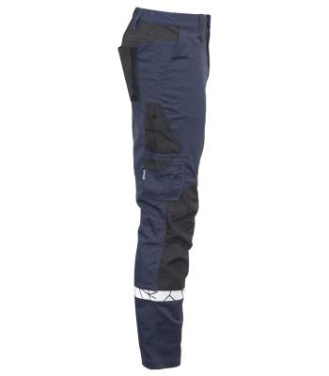7508 WORKPANT (knee protector pockets) 9910-VIZ, Navy/Black - ProJob (4)