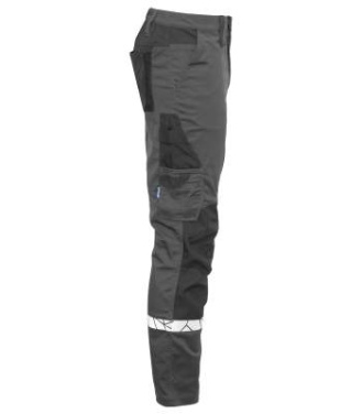 7508 WORKPANT (knee protector pockets) 9910-VIZ, Grey/Black - ProJob (4)