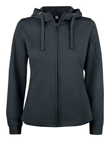 Basic Active Hoody Full Zip Women, black - Clique (1)