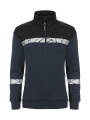 7105 SWEATSHIRT WOMEN 9910-VIZ, Navy/Black
