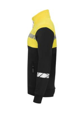 7105 SWEATSHIRT WOMEN 9910-VIZ, Black/Yellow - ProJob (2)