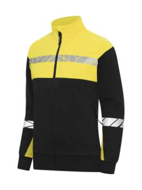 7105 SWEATSHIRT WOMEN 9910-VIZ, Black/Yellow - ProJob (3)