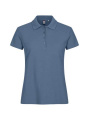 Basic Polo Women, Steel Blue