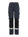 7512 WORKPANT WOMEN (kneeprotector pockets) 9910-VIZ, Black