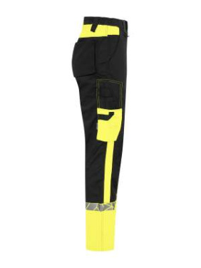 7512 WORKPANT WOMEN (kneeprotector pockets) 9910-VIZ, Black/Yellow - ProJob (4)