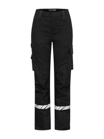 7512 WORKPANT WOMEN (kneeprotector pockets) 9910-VIZ, Black - ProJob (1)
