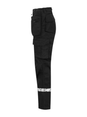 7513 WORKPANT WOMEN (kneeprotector pockets + hp) 9910-VIZ, Black - ProJob (4)