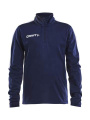 Progress Halfzip LS Tee JR, Navy