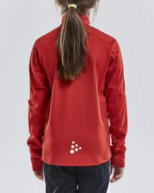 Progress Halfzip LS Tee JR, Bright Red - Craft (3)