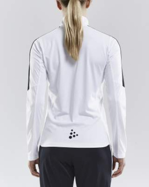 Progress Halfzip LS Tee W, White - Craft (3)