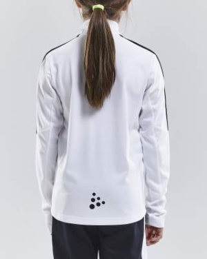 Progress Halfzip LS Tee JR, White - Craft (3)