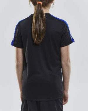 Progress Jersey Contrast JR, Black/Club Cobolt - Craft (3)