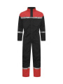 7601 COVERALL 9910-VIZ, Black/Red