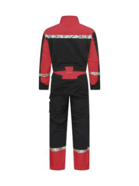7601 COVERALL 9910-VIZ, Black/Red - ProJob (2)