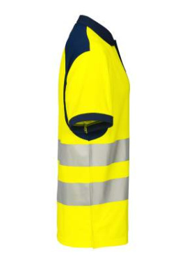 6008 PIQUÉ EN ISO 20471 CLASS 2, Yellow/Navy – ProJob (4)
