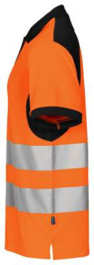 6008 PIQUÉ EN ISO 20471 CLASS 2, Orange/Black – ProJob (3)