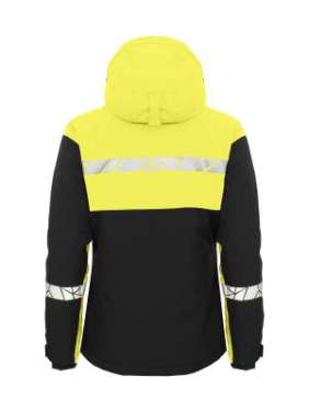 7417 SOFTSHELL JACKET WOMEN 9910-VIZ, Black/Yellow - ProJob (2)