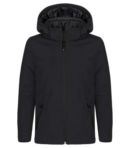 Padded Hoody Softshell Junior, Black - Clique (1)
