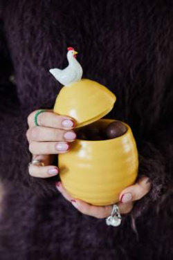 Ellen jar with lid hen - Sagaform (4)