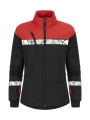 7421 LIGHT WEIGHT JACKET, WOMEN 9910-VIZ, Black/Red
