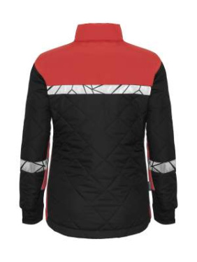 7421 LIGHT WEIGHT JACKET, WOMEN 9910-VIZ, Black/Red - ProJob (2)
