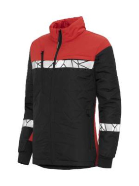7421 LIGHT WEIGHT JACKET, WOMEN 9910-VIZ, Black/Red - ProJob (3)