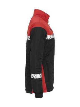 7421 LIGHT WEIGHT JACKET, WOMEN 9910-VIZ, Black/Red - ProJob (4)