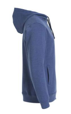 Classic Hoody Full Zip, blue melange – Clique (4)