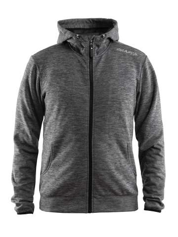 Leisure Full Zip Hood M, Darkgrey melange - Craft (1)