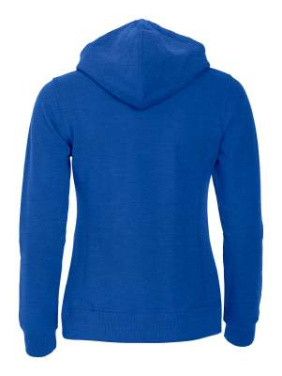 Classic Hoody Full Zip Women, blue melange - Clique (2)