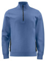 2128 SWEATSHIRT, HALF ZIP, Skyblue