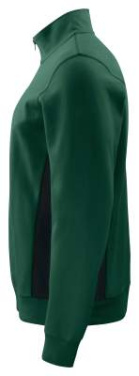 2128 SWEATSHIRT, HALF ZIP, Forest Green - ProJob (3)