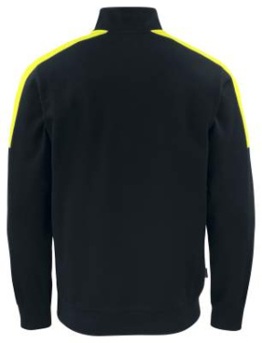 2128 SWEATSHIRT, HALF ZIP, Black/Yellow - ProJob (2)