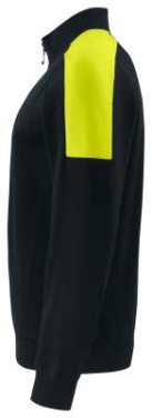 2128 SWEATSHIRT, HALF ZIP, Black/Yellow - ProJob (3)