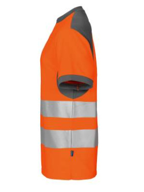 6009 T-SHIRT EN ISO 20471 CLASS 2, Orange/Grey – ProJob (3)