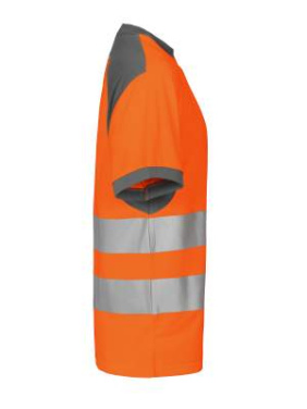 6009 T-SHIRT EN ISO 20471 CLASS 2, Orange/Grey – ProJob (4)
