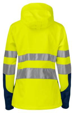 6423 JACKET WOMEN´S EN ISO 20471 CLASS 3/2, Yellow/Navy - ProJob (2)