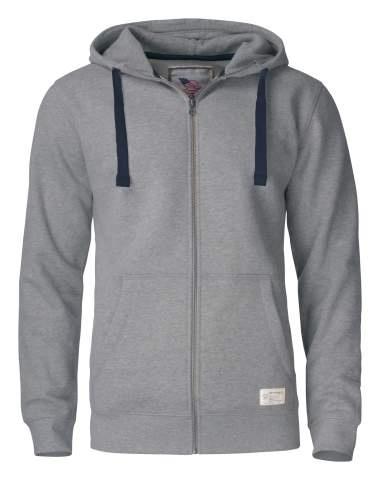 Twisp Hood Full Zip Men, Grey Melange - Cutter & Buck (1)